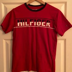 Tommy Hilfiger boys red shirt size 12/14